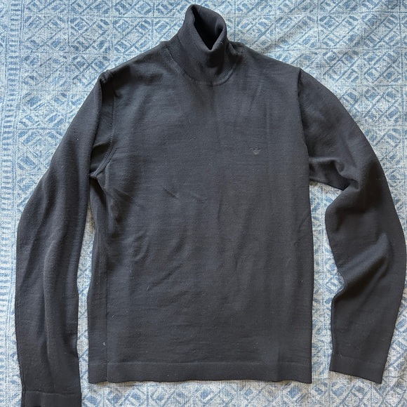 Emporio Armani virgin wool roll neck sweater